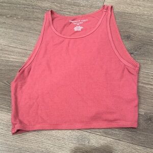 American Eagle Outfitters Coral Crop Top